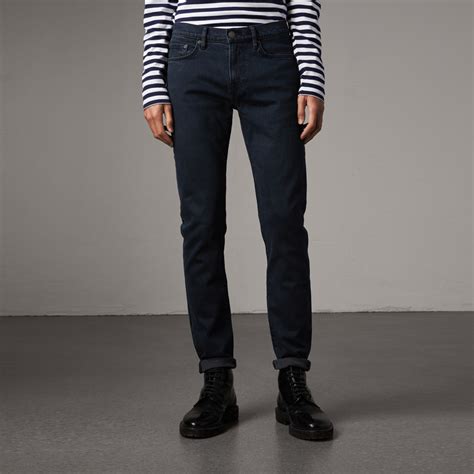 pantalone slim burberry uomo|Slim Fit Jeans in Indigo .